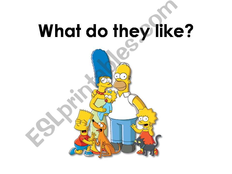 What do the Simpson`s like? powerpoint